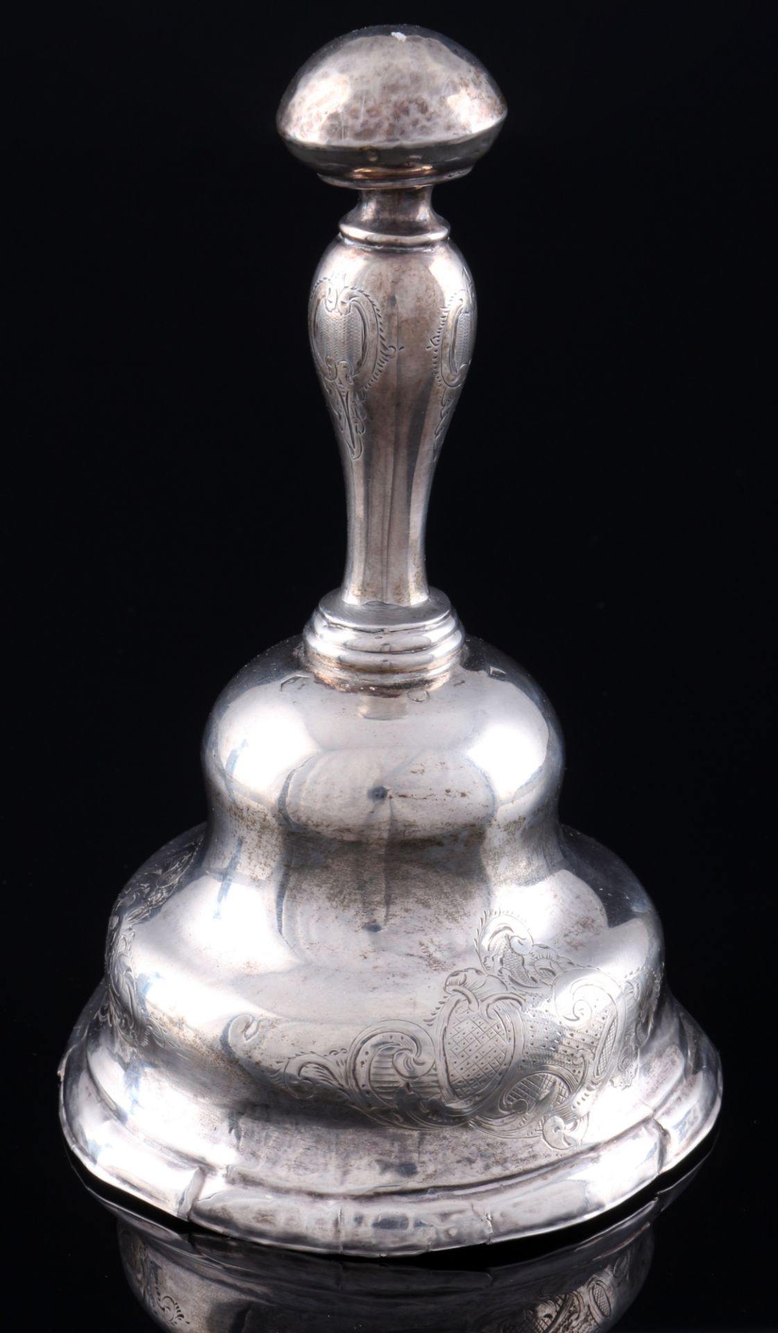 Niederlande 833 Silber Glocke, 19. Jahrhundert, dutch silver bell 19th century, - Bild 2 aus 6