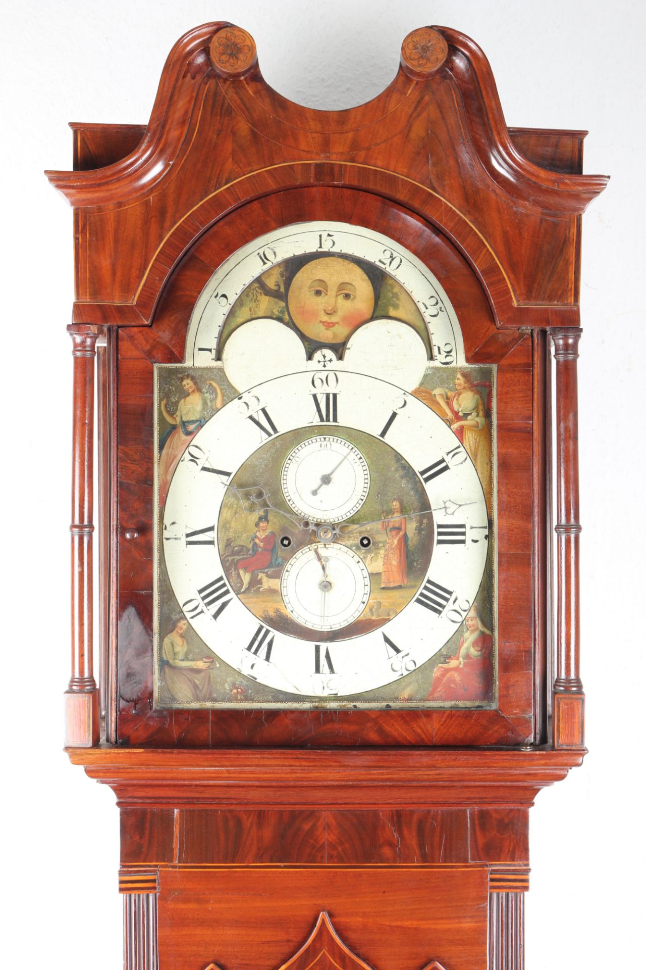 Standuhr England um 1800, Grandfather clock ca. 1800 - Bild 2 aus 9