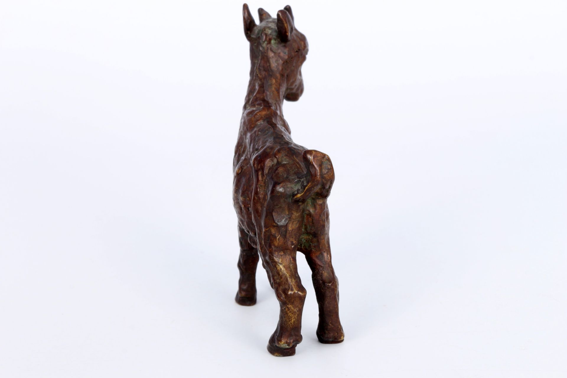 Unbekannter Künstler - Bronze Zicklein, bronze goat, - Bild 4 aus 5