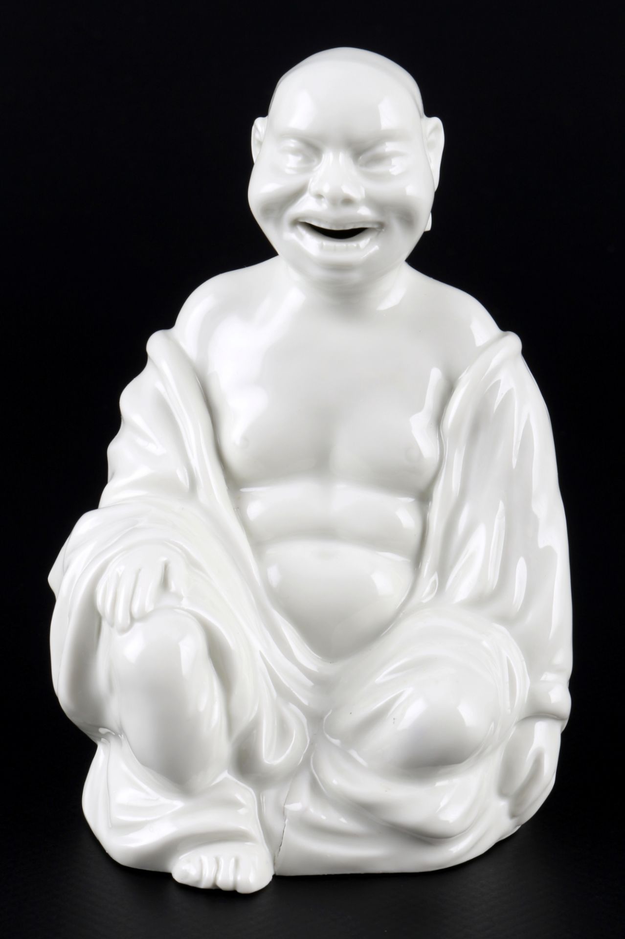 Meissen lachender Buddha / Räuchergefäß limitiert, buddha figure / censer,