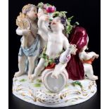 Meissen Allegorie der Vier Jahreszeiten 1.Wahl, Knaufmarke 1860-1924, Allegory Four Seasons 1st ch.