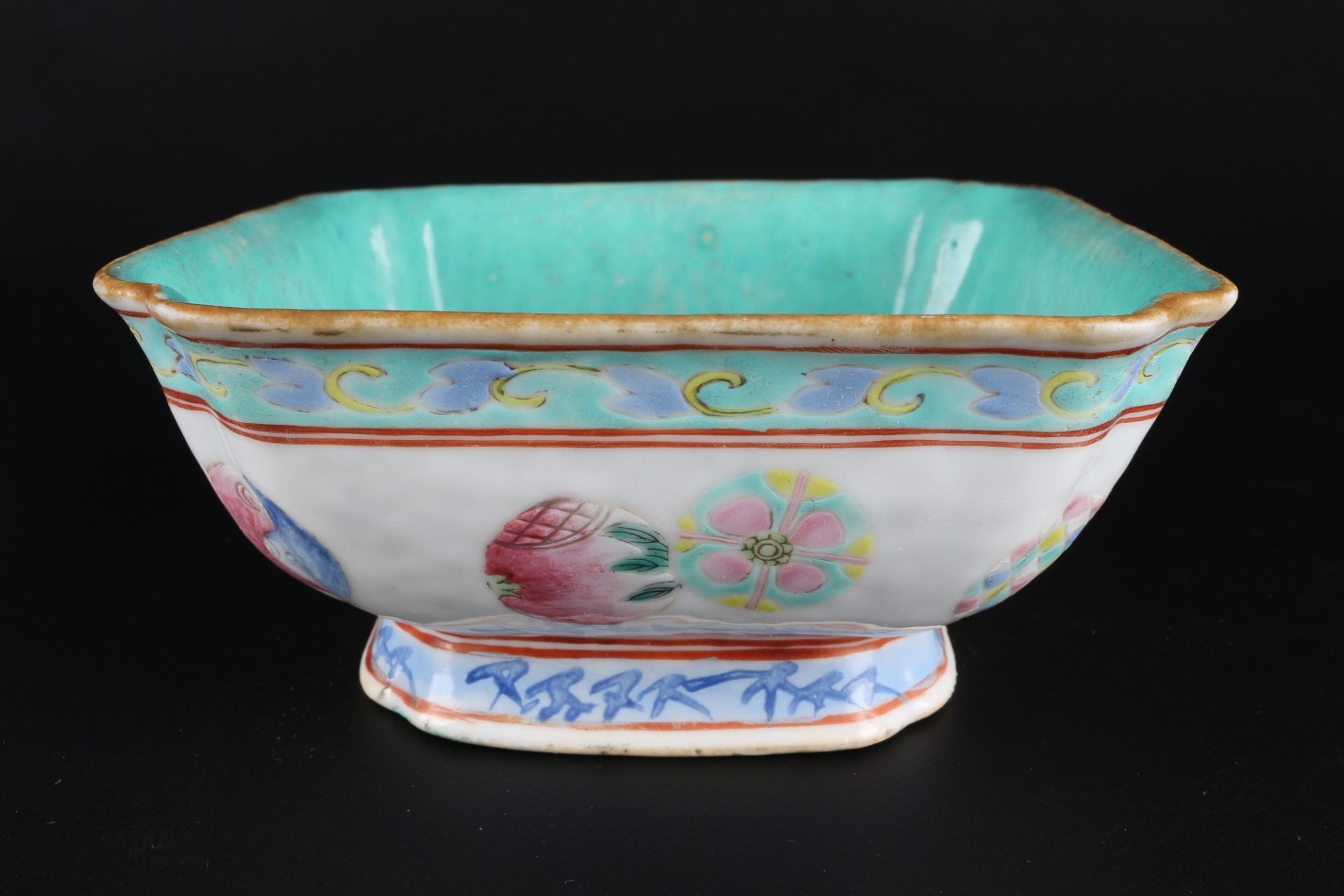 China 3 Schalen Famille verte, chinese bowls, - Image 2 of 6