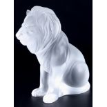 Lalique großer Löwe Bamara, large lion figure,