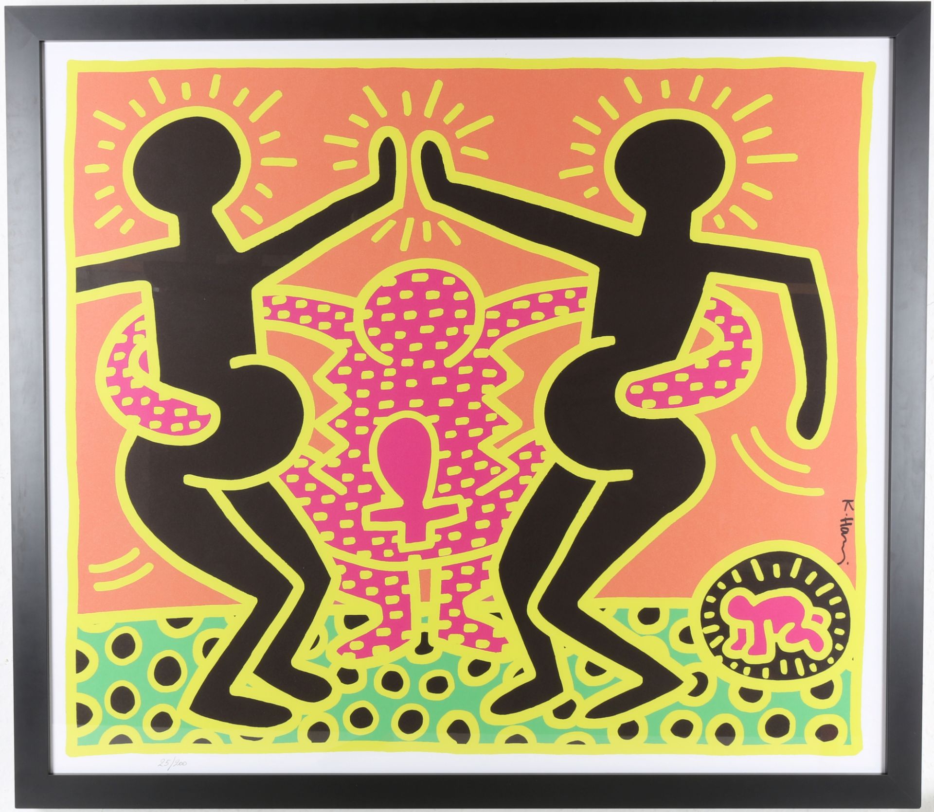 Keith Haring (1958-1990) Fertility No. 4, large screen print, - Image 2 of 5
