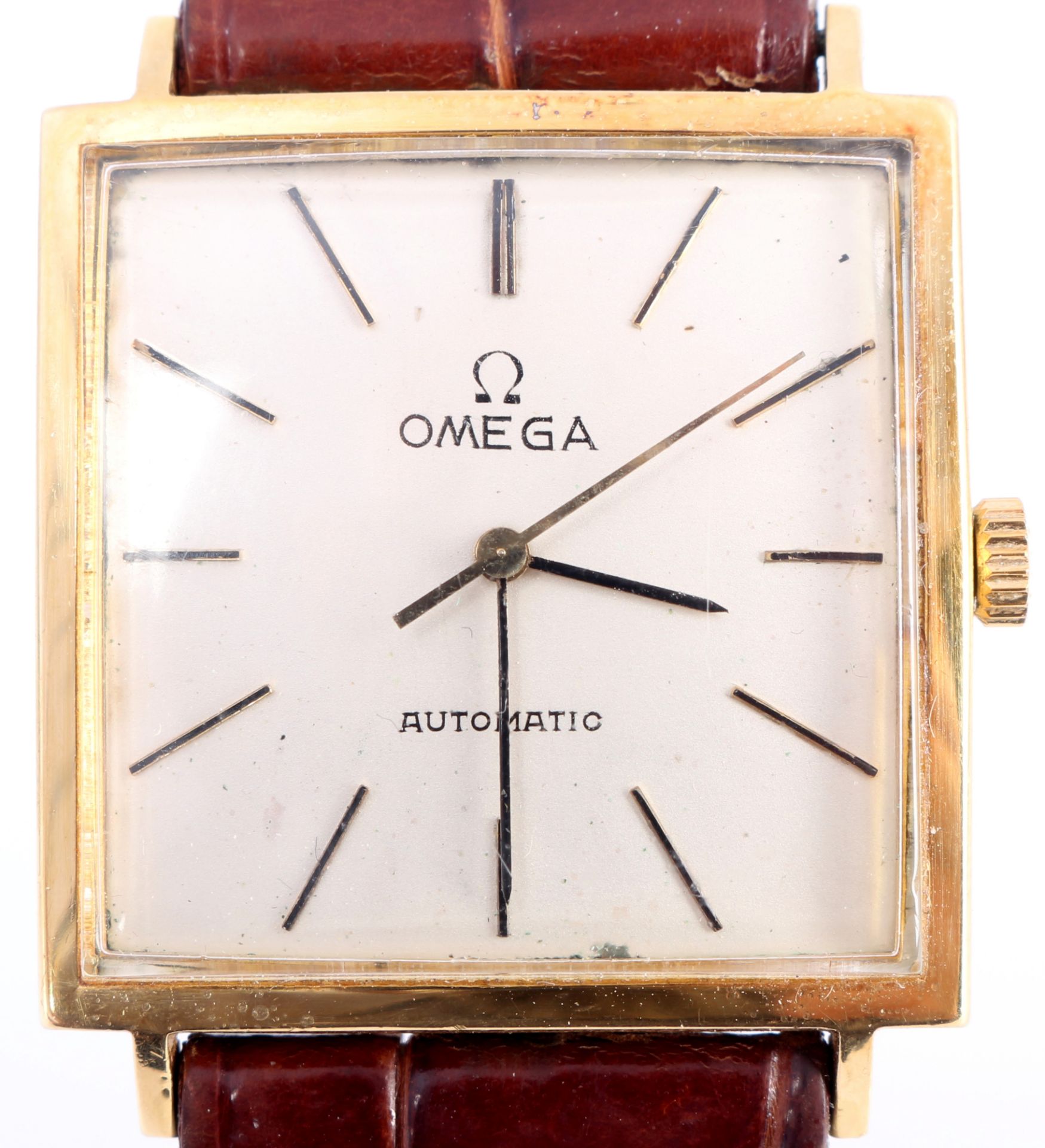 Omega 750 Gold Herrenarmbanduhr Automatik, 18K gold vintage Omega men´s watch automatic, - Image 2 of 6