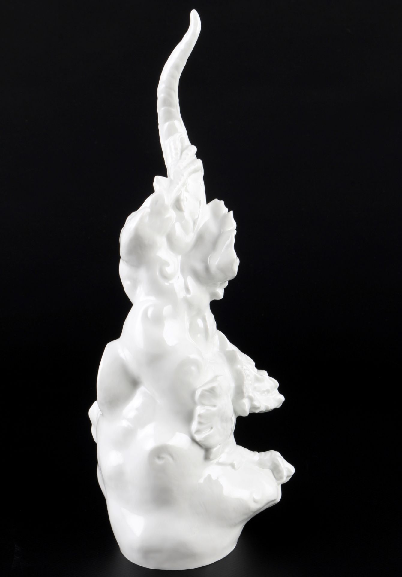 Meissen Figur Mingdrache männlich, Ming Dragon male white figure, - Image 3 of 6