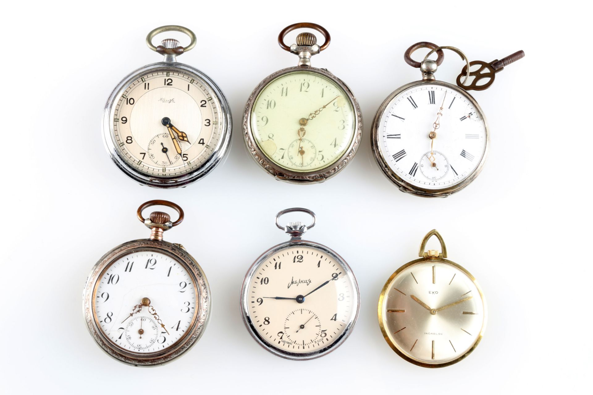 Sammlung von 15 Taschenuhren im Schaukasten, collection of 15 pocket watches in a showcase, - Image 5 of 10