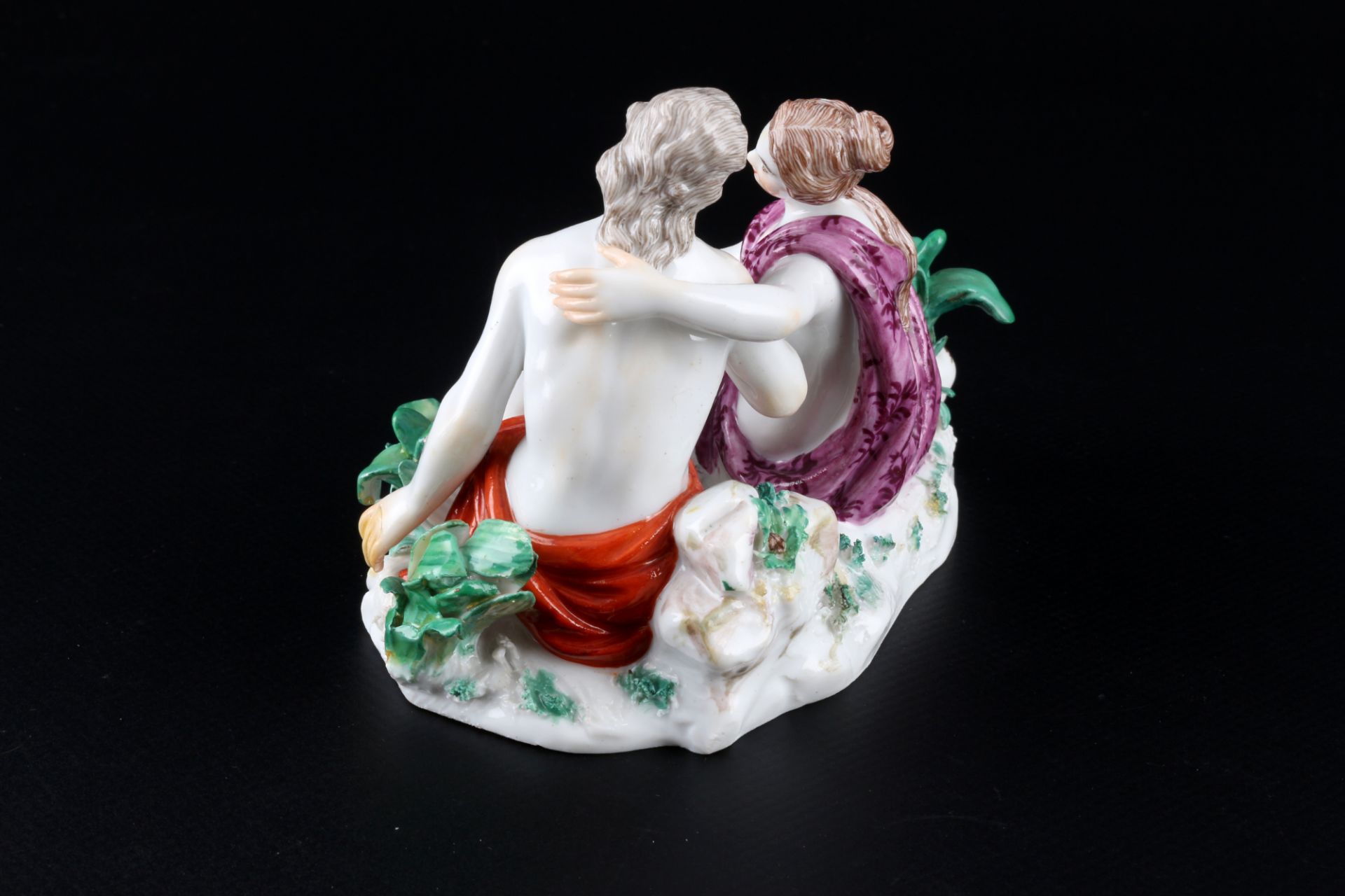 Meissen Flussgöttergruppe 1.Wahl, Knaufmarke 1860-1924, river gods group 1st choice, - Image 3 of 8