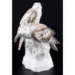 Meissen Falkenpaar, pair of falcons,