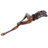 Bruno Bruni (*1935) große Bronze - Liegende (Venus Sdraiata), bronze reclining nude act,