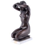 Arno Breker (1900-1991) Bronze Die Sinnende, musing nude act,