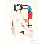 Tom Wesselmann (1931-2004) weiblicher sitzender Akt, female sitting nude act,