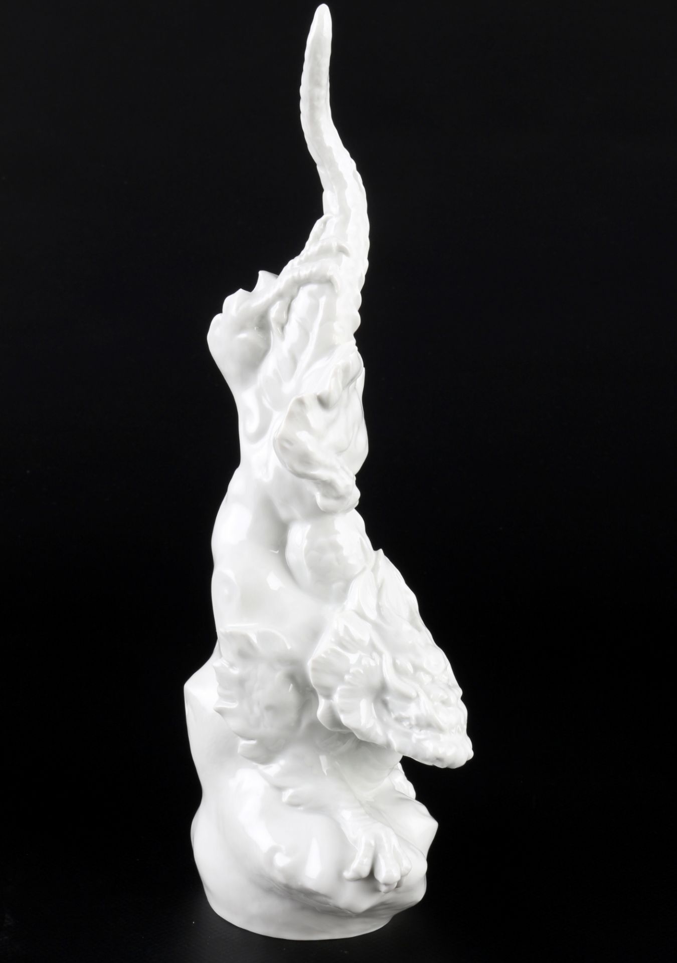 Meissen Figur Mingdrache männlich, Ming Dragon male white figure, - Image 4 of 6