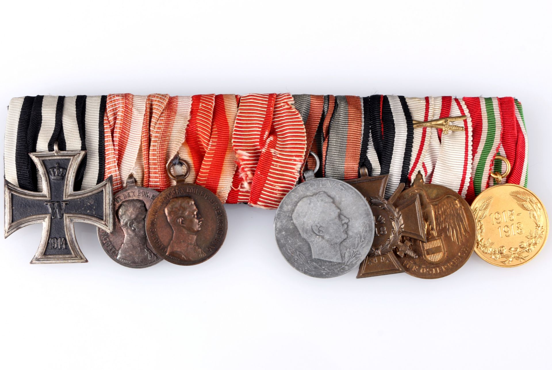 Große Ordensspange mit 7 preussischen Orden, buckle with 7 prussian medals,