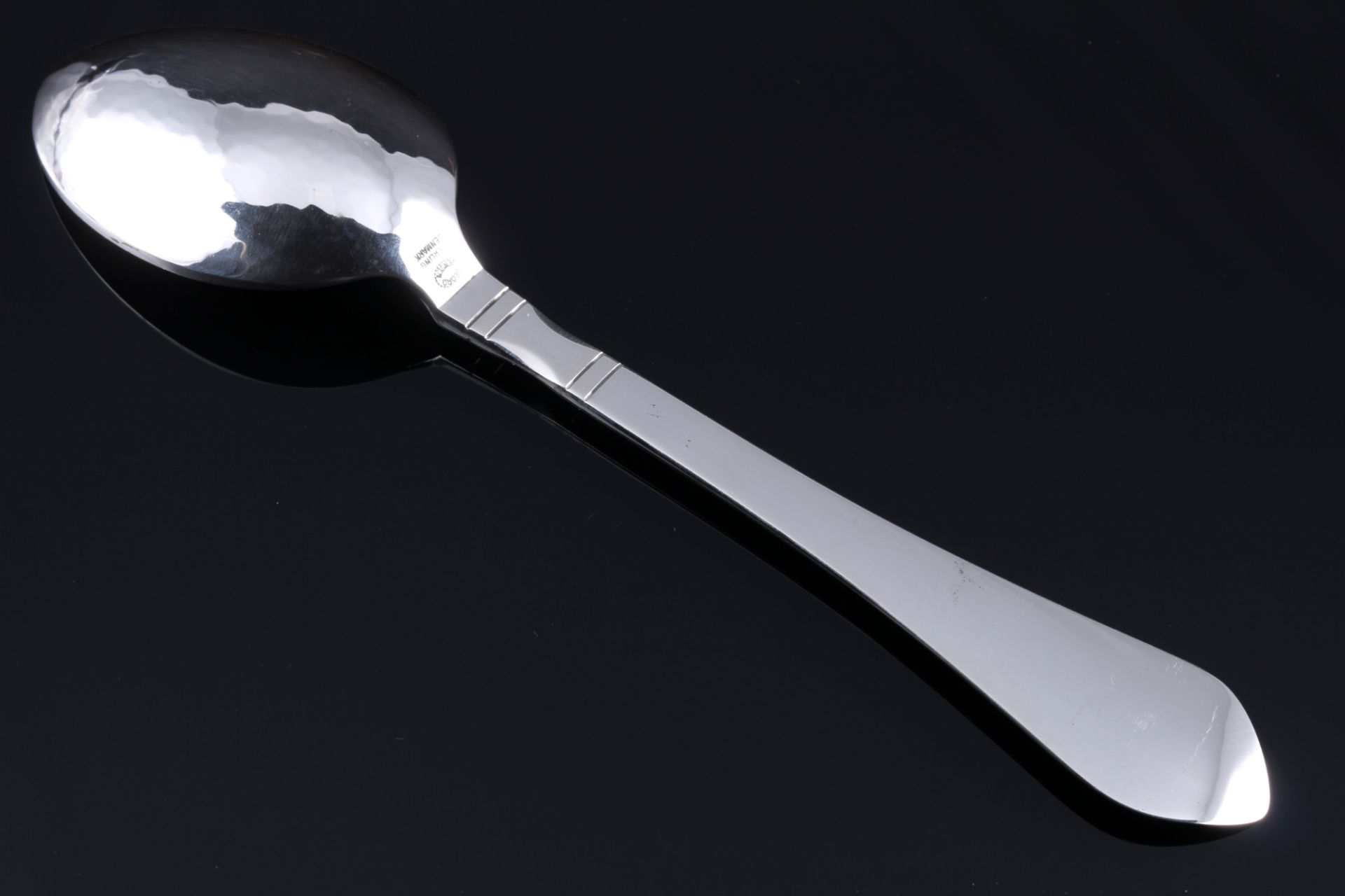 Georg Jensen Continental 925 Silber 6 Dessertlöffel, sterling silver dessert spoons, - Image 3 of 4