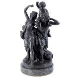 Clodion (1738-1814) Bronze Der Triumph des Bacchus, The Triumph of Bacchus