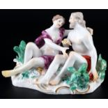 Meissen Flussgöttergruppe 1.Wahl, Knaufmarke 1860-1924, river gods group 1st choice,