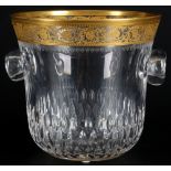 St. Louis Thistle Gold Eisbehälter / Sektkühler, champagne ice bucket,