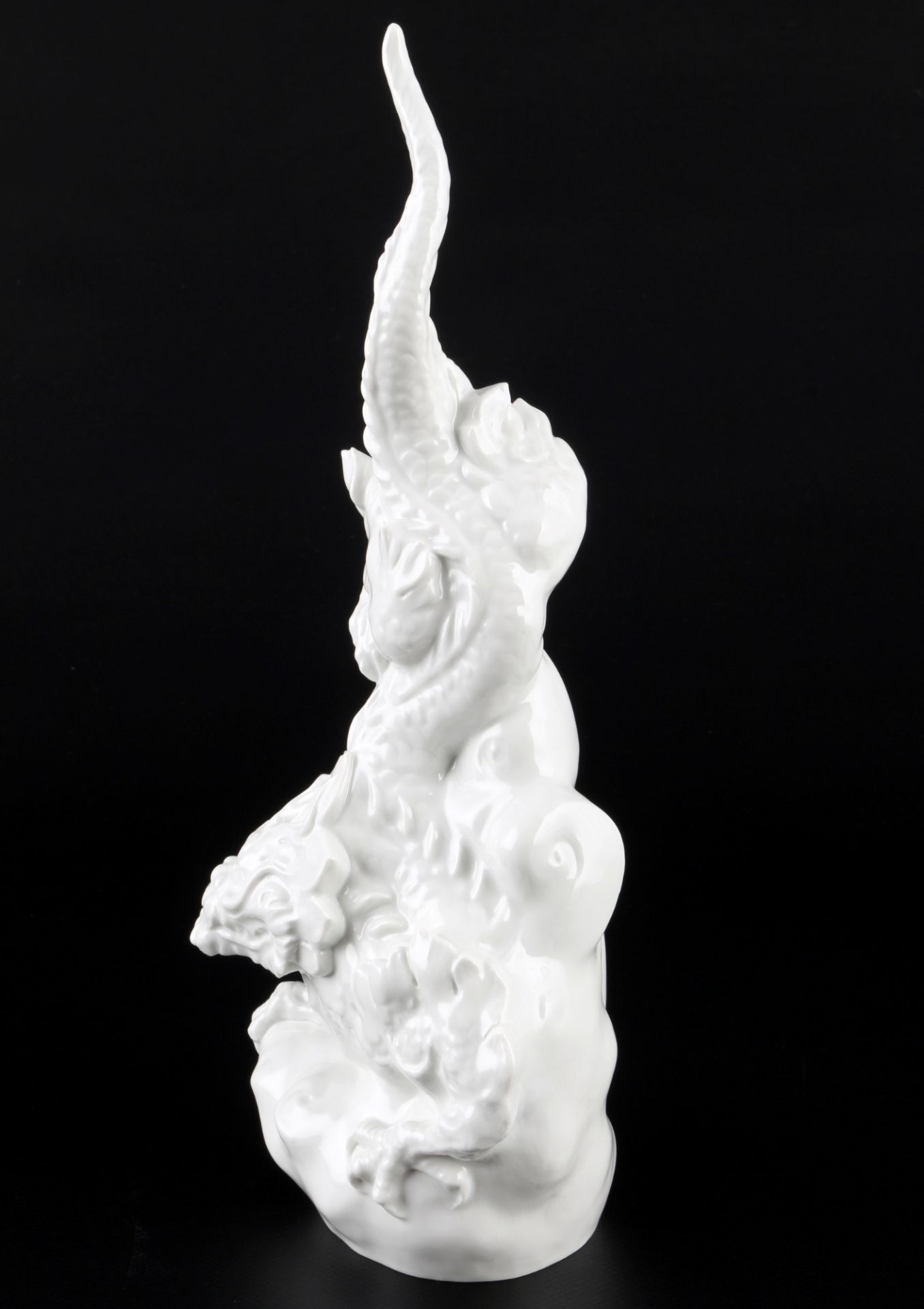 Meissen Figur Mingdrache männlich, Ming Dragon male white figure, - Image 2 of 6