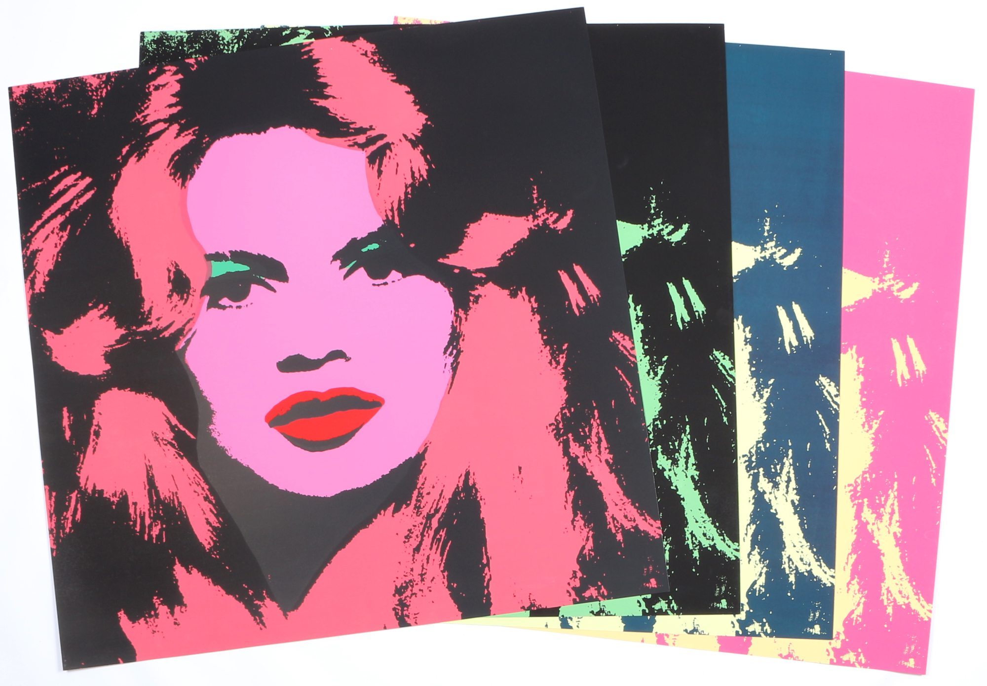 Andy Warhol (1928-1987) Brigitte Bardot - 4er Set, large screen prints,