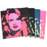 Andy Warhol (1928-1987) Brigitte Bardot - 4er Set, large screen prints,