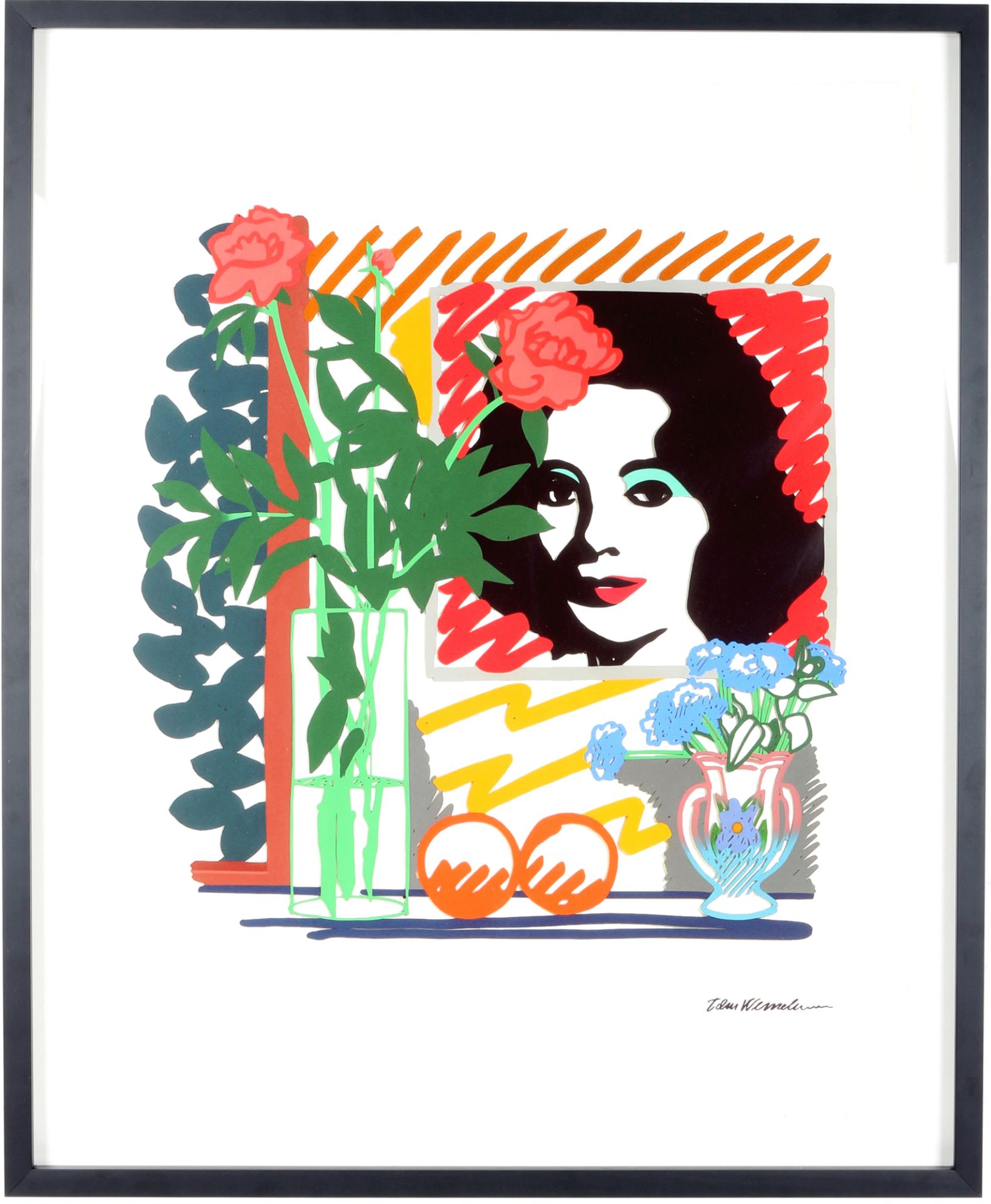 Tom Wesselmann (1931-2004) Stillleben mit Liz Taylor, still life with Liz Taylor, - Image 2 of 5