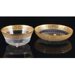 St. Louis Thistle Gold 2 Schalen, finger bowls,
