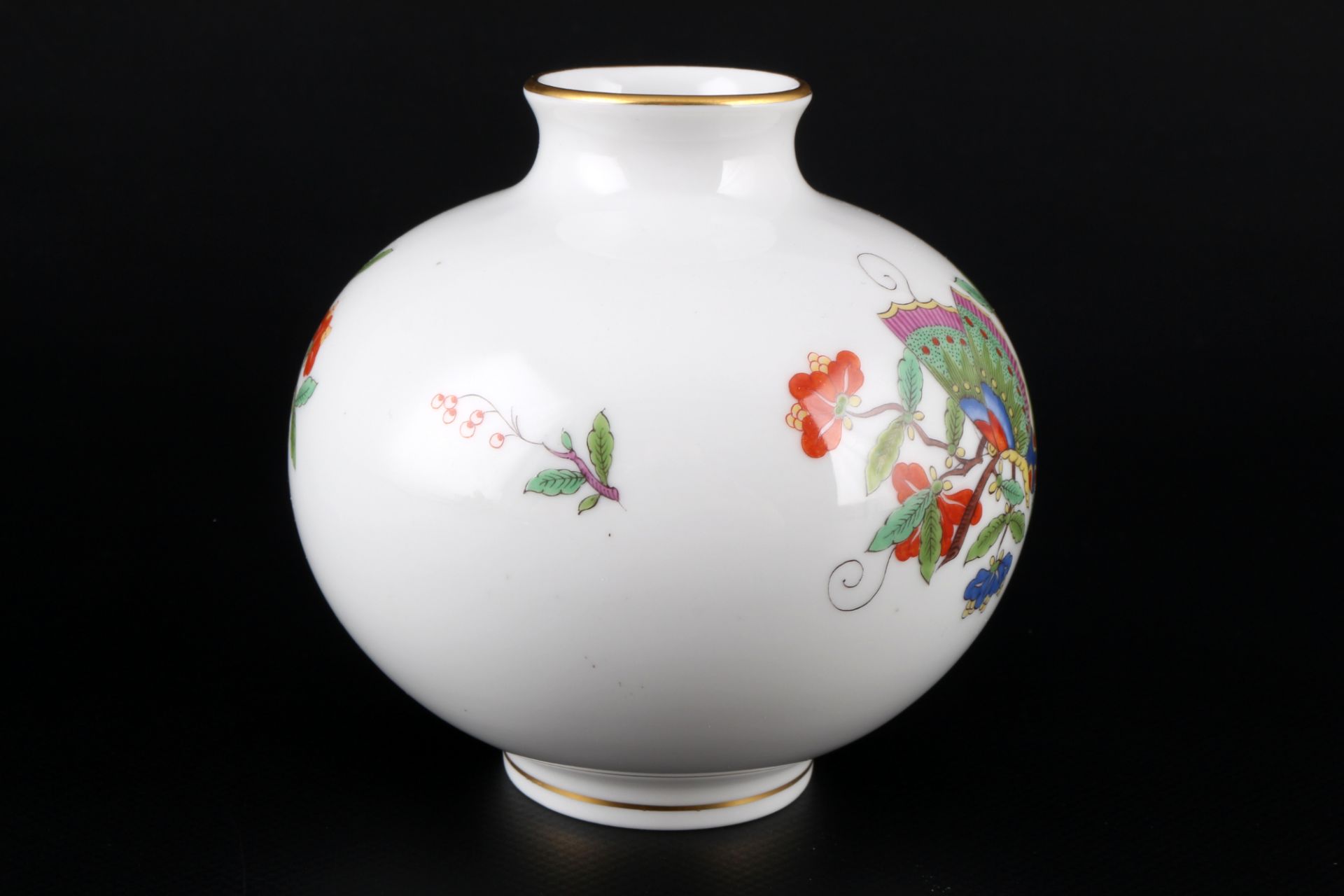 Meissen chinesischer Schmetterling Bauchvase 1.Wahl, bellied vase 1st choice, - Bild 4 aus 5
