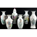 China 6 Porzellanvasen, chinese porcelain vases,