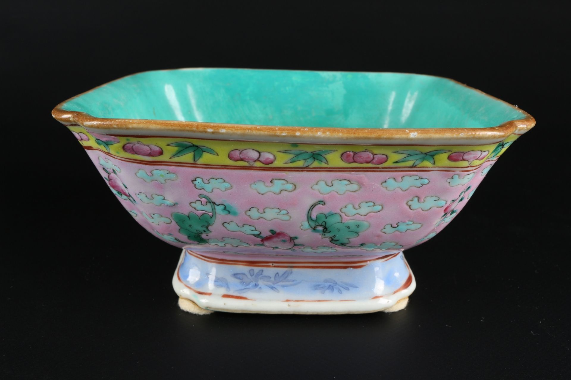 China 3 Schalen Famille verte, chinese bowls, - Image 3 of 6