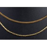 750 Gold 2 edle Halsketten, 18K 2 noble necklaces