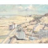 Unbekannter niederländischer Maler, holländische Strandlandschaft, dutch beach landscape,
