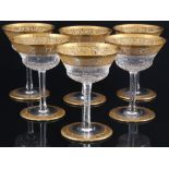 St. Louis Thistle Gold 6 Champagnerschale , champagne bowls,
