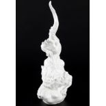 Meissen Figur Mingdrache männlich, Ming Dragon male white figure,