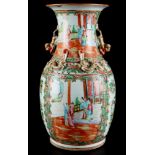 China Familie Rose Vase Qing-Dynasty um 1900, antique chinese vase,