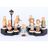 Hummel / Goebel Kinderchor mit 9 Hummelfiguren, group of 10 large figures,