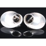 Georg Jensen Möbius 925 Silber Manschettenknöpfe No. 142, sterling silver cufflinks,