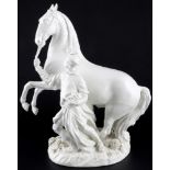 Meissen Mohr mit Schimmel, blackamoor with white horse,