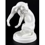 Meissen Panther, porcelain panther,