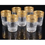 St. Louis Thistle Gold 7 Schnapsgläser, shot glasses,