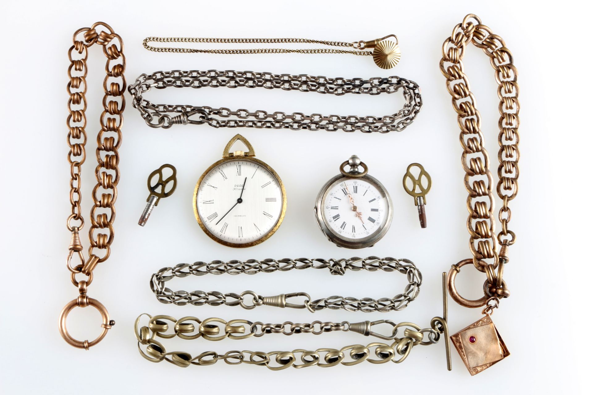 Sammlung von 15 Taschenuhren im Schaukasten, collection of 15 pocket watches in a showcase, - Image 7 of 10