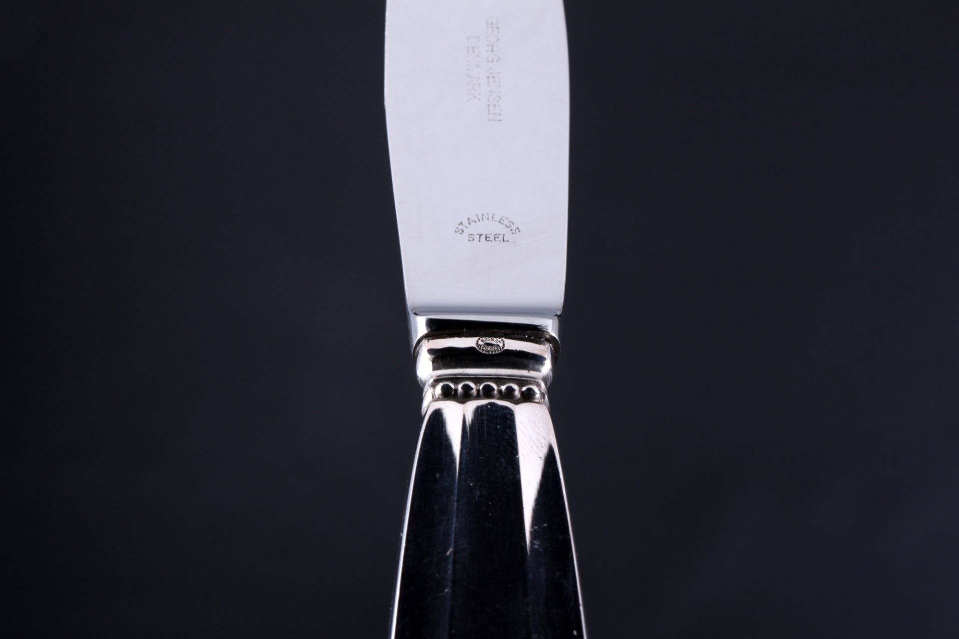 Georg Jensen Acorn König 925 Silber 6 Menümesser, sterling silver menu knives, - Image 3 of 3