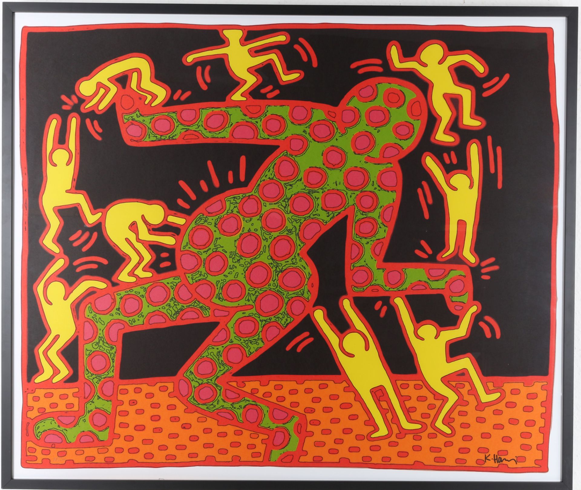 Keith Haring (1958-1990) Fertility No. 3, large screen print, - Image 2 of 4