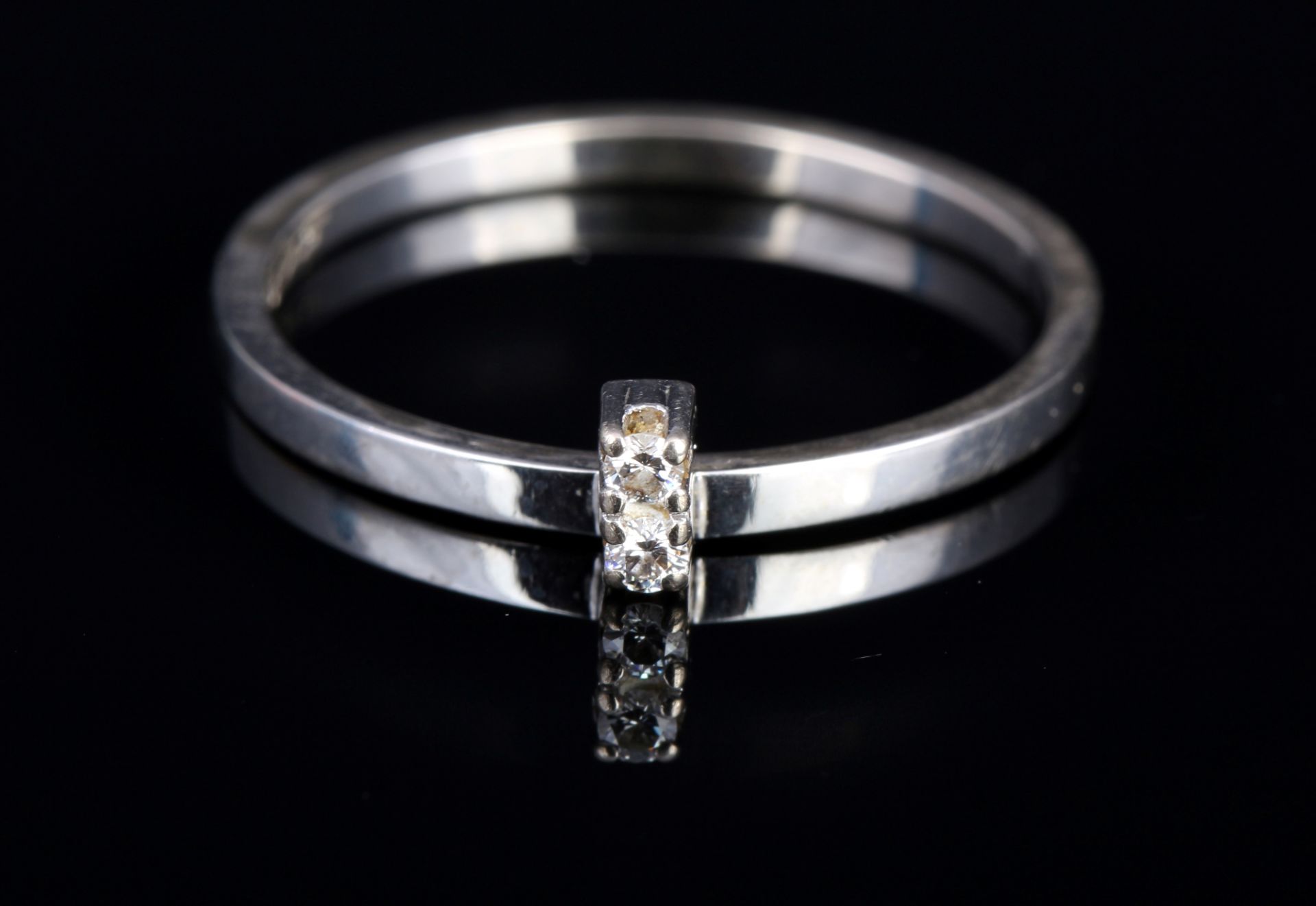 585 Gold Solitär Brillantring, 14K gold diamond ring, - Image 2 of 4