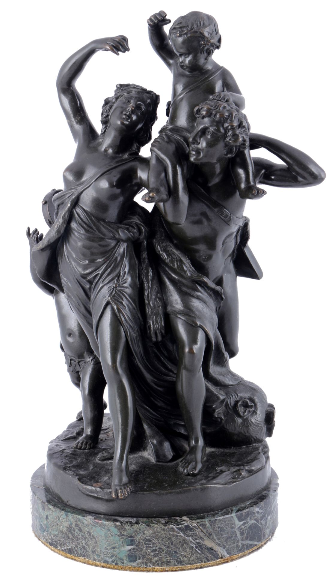 Clodion (1738-1814) Bronze Der Triumph des Bacchus, The Triumph of Bacchus