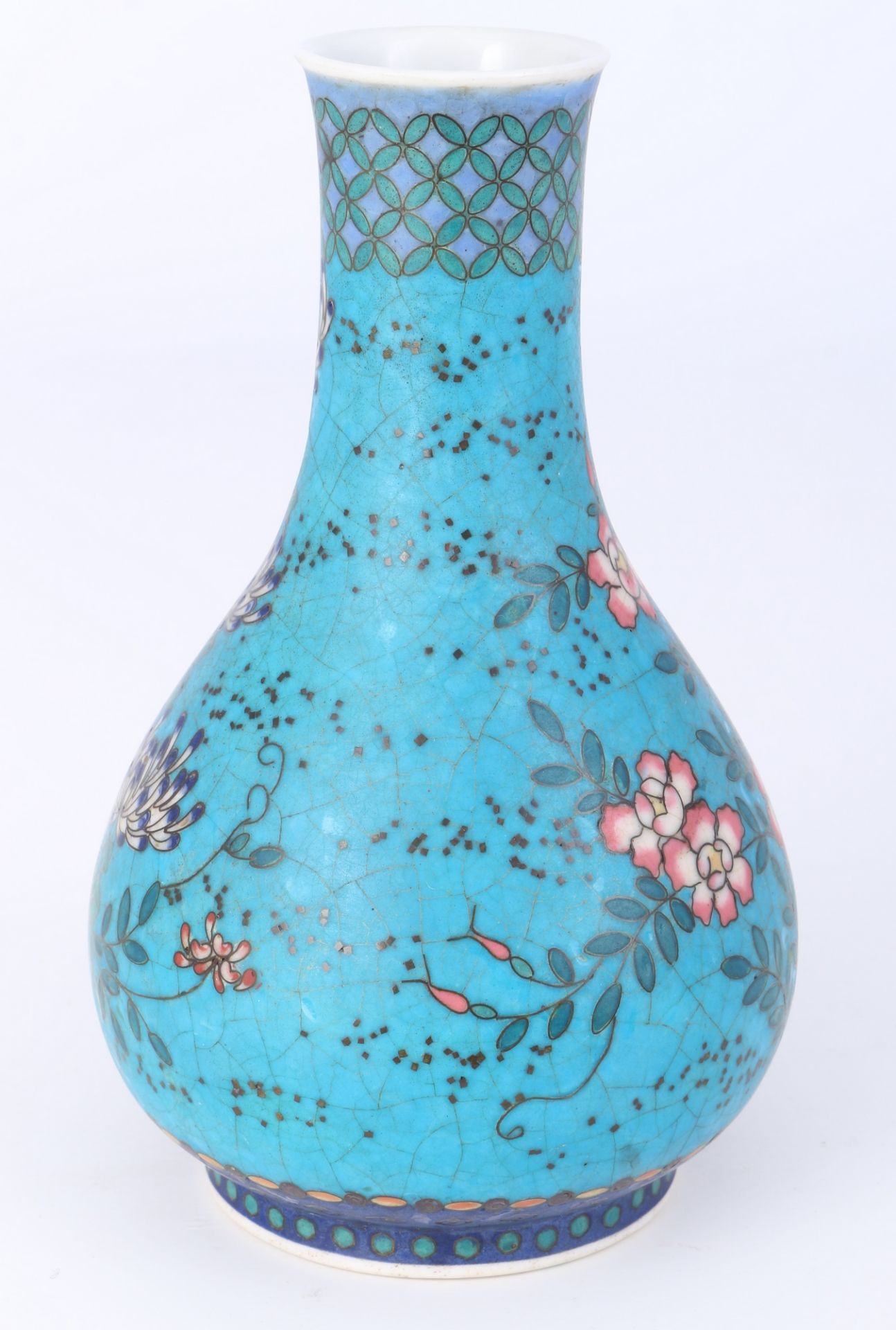 Japan Cloisonne Vase um 1890, Nihon Shippo, japanese vase, - Image 2 of 5