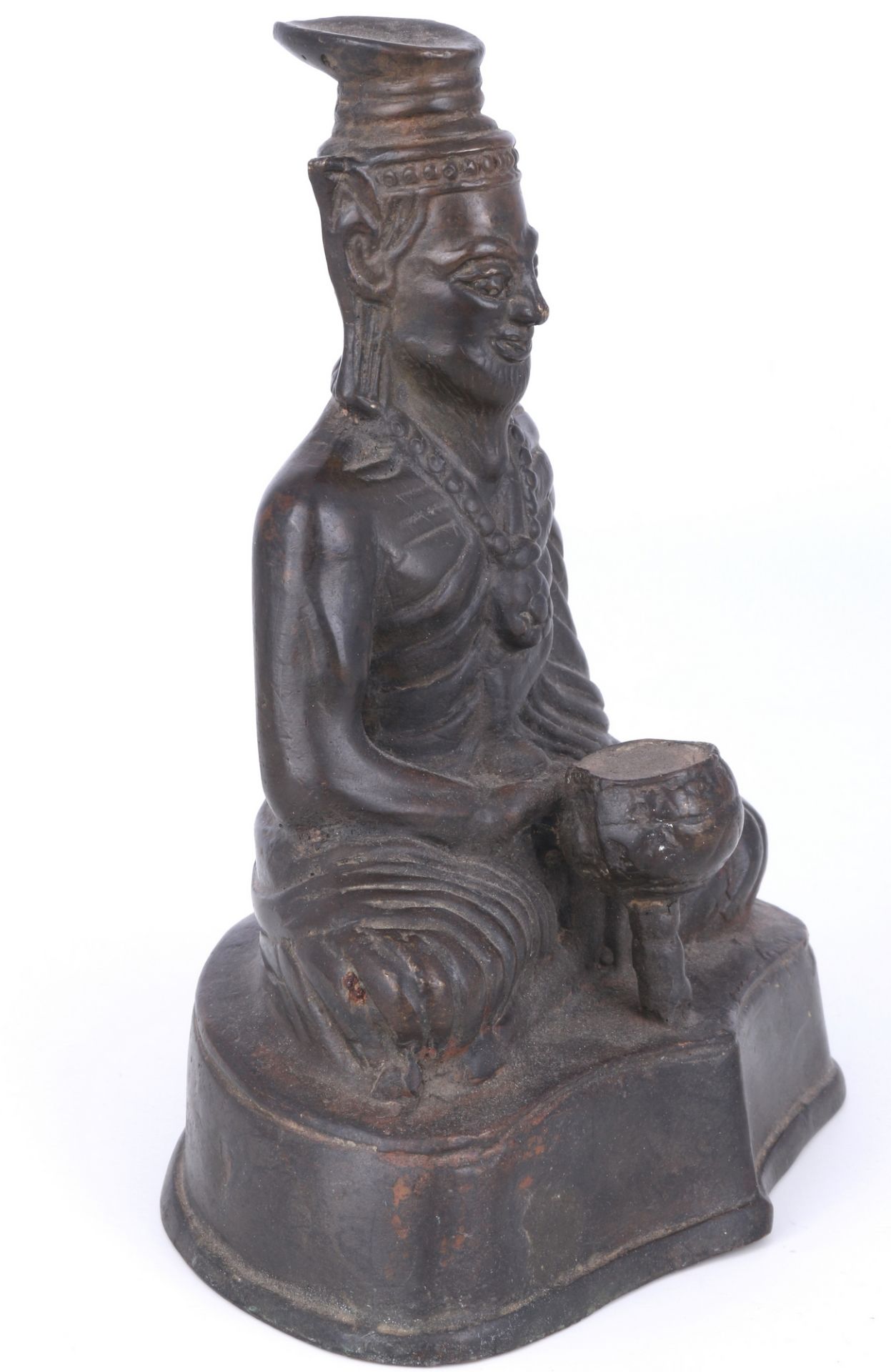 Thailand Bronze Einsiedler, bronze hermit figure, - Image 2 of 5