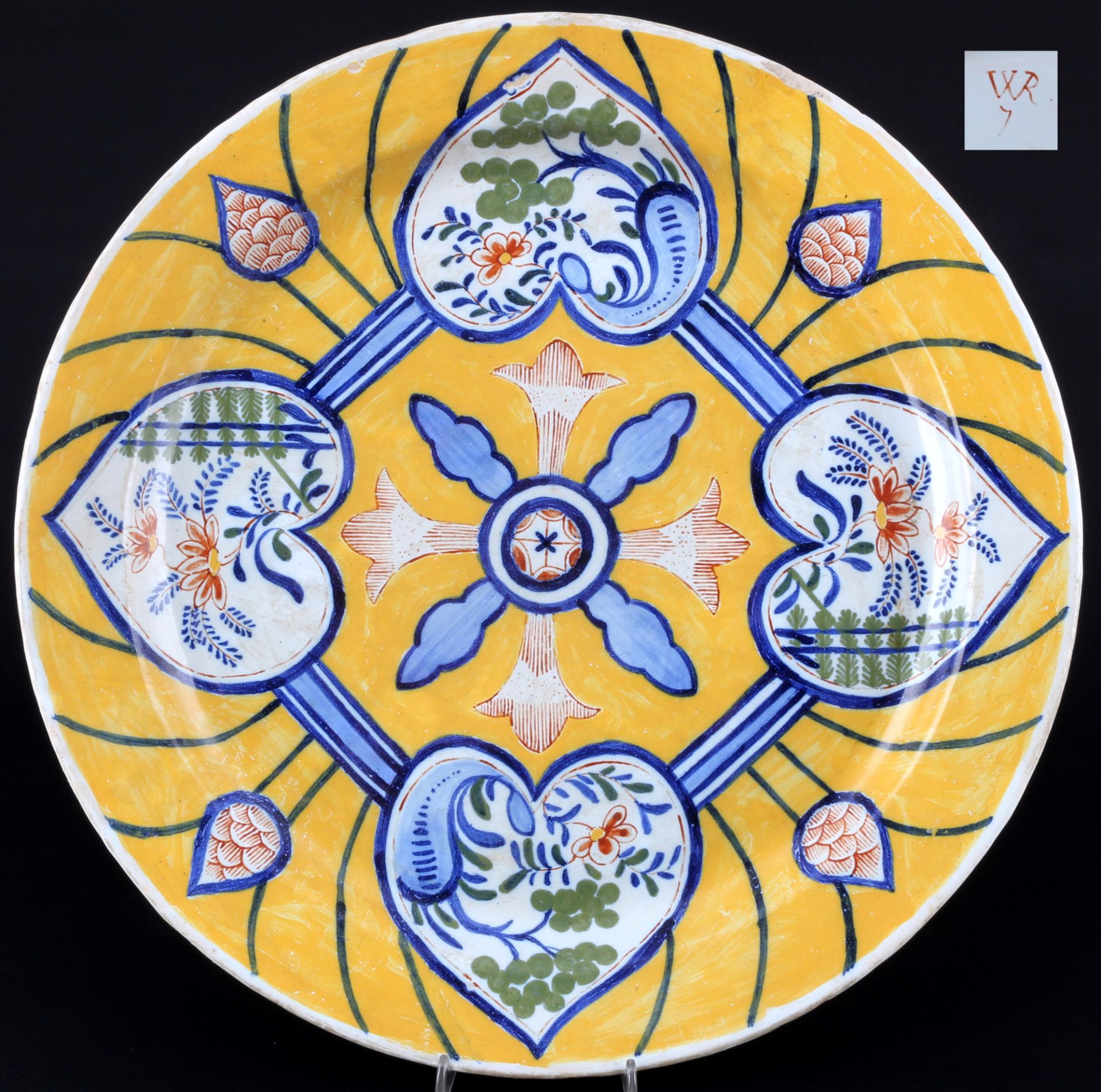 Niederlande 18. / 19. Jahrhundert große Platte, large wall plate 18th / 19th century,