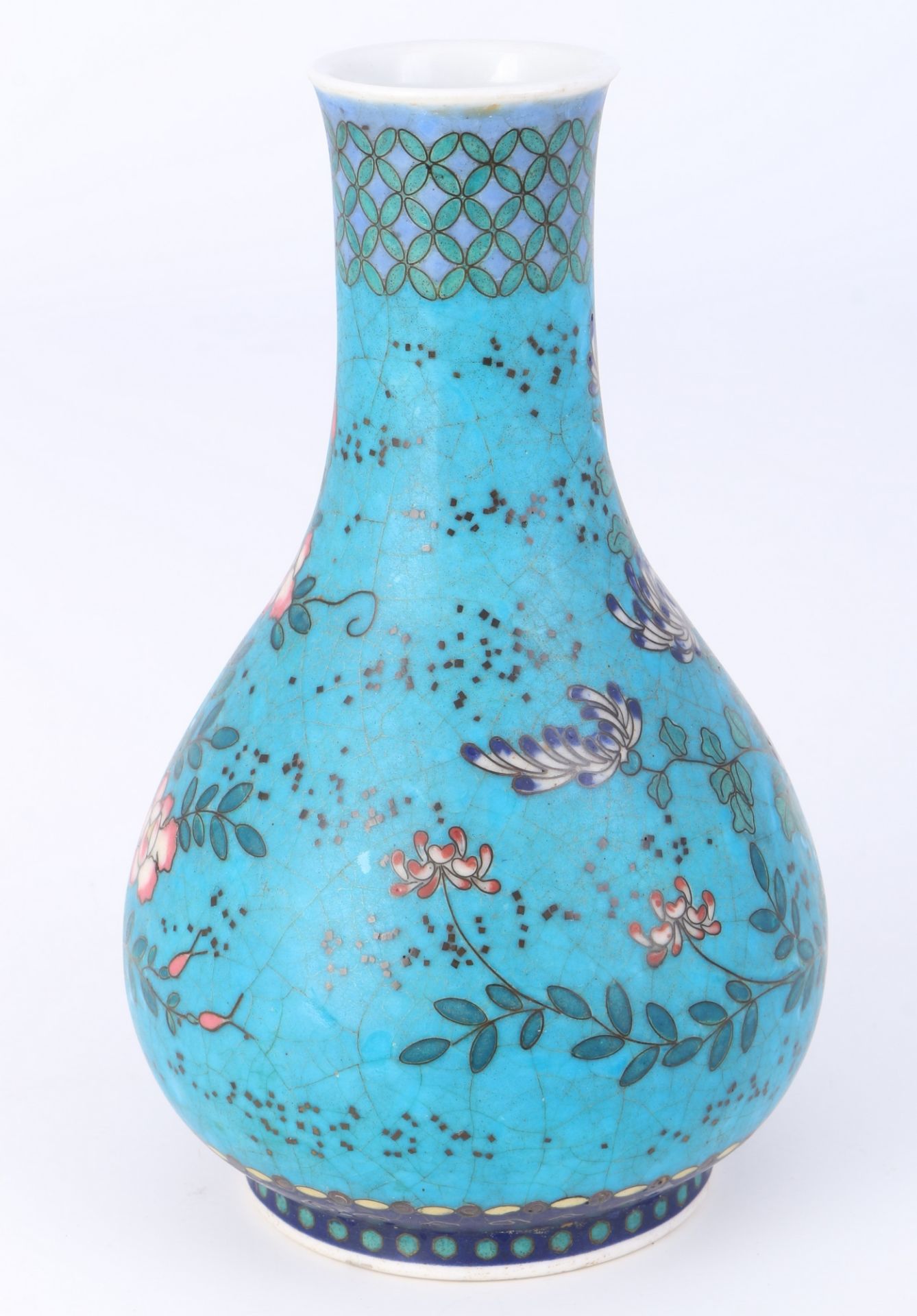 Japan Cloisonne Vase um 1890, Nihon Shippo, japanese vase, - Image 4 of 5