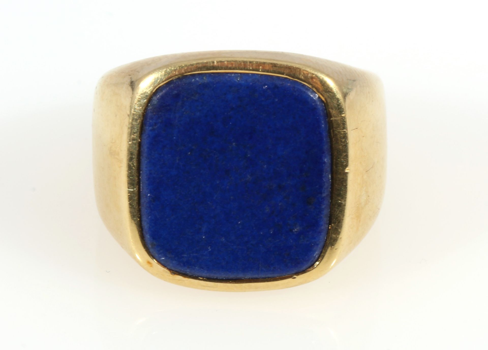 585 gold solid signet ring, 14K Gold massiver Siegelring, - Image 2 of 3